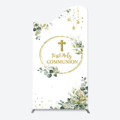 Lofaris First Communion Cross Spring Arch Baptism Backdrop