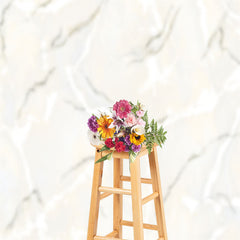 Lofaris Fish Belly White Marble Texture Photo Booth Backdrop