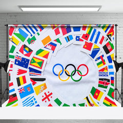 Lofaris Flags Of The Counties Rings Sports Olympic Backdrop