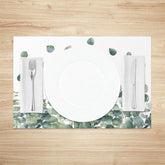 Lofaris Float Greenery Leaf Spring Dining Set Of 4 Placemats