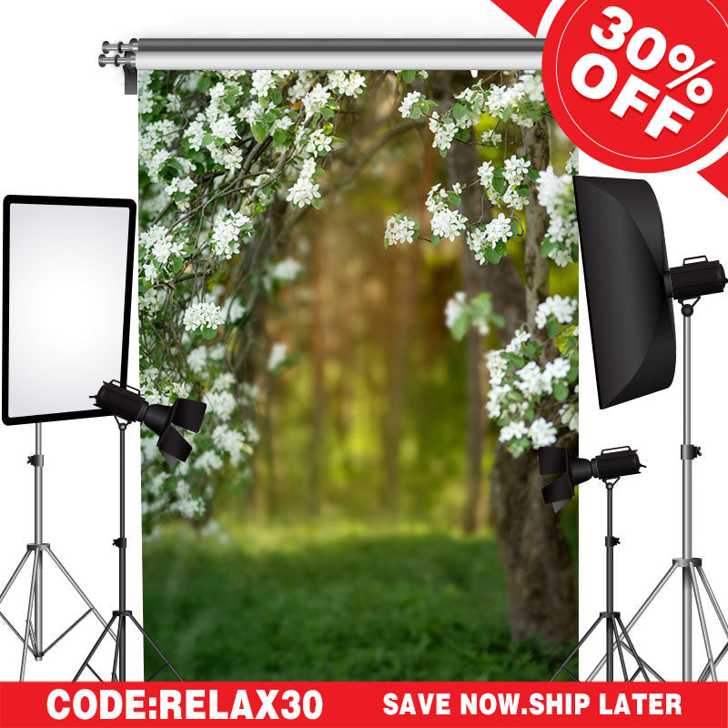 Lofaris (Ship In 24HR) Floral Bokeh Wonderland Elegant Sweet Spring Backdrop