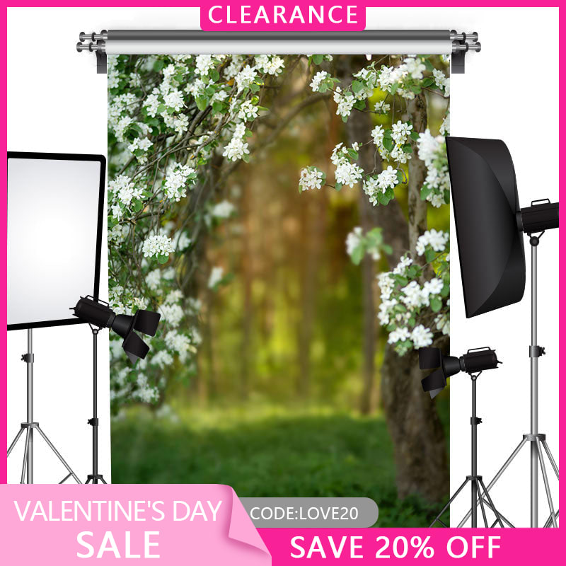 Lofaris (Ship In 24HR) Floral Bokeh Wonderland Elegant Sweet Spring Backdrop