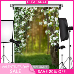 Lofaris (Ship In 24HR) Floral Bokeh Wonderland Elegant Sweet Spring Backdrop