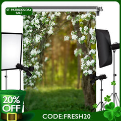 Lofaris (Ship In 24HR) Floral Bokeh Wonderland Elegant Sweet Spring Backdrop