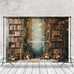 Lofaris Floral Cluster Leaves Bookshelf Spring Photo Backdrop