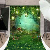 Lofaris Floral Fireflies Fairy Tale Sweep Forest Backdrop