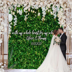 Lofaris Floral Greenery Better Together Ceremony Wedding Backdrop