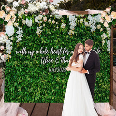 Lofaris Floral Greenery Better Together Ceremony Wedding Backdrop