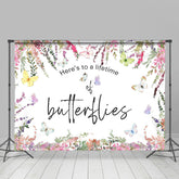 Lofaris Floral Heres To A Lifetime Of Butterflies Backdrop