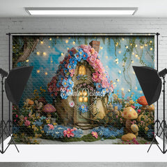 Lofaris Floral House Lights Spring Backdrop For Photograph