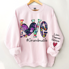 Lofaris Floral Love Grandma Life Personalized Sweatshirt