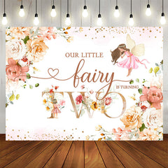 Lofaris Floral Spring Magical Fairy 2nd Birthday Backdrop