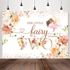 Lofaris Floral Spring Magical Fairy 2nd Birthday Backdrop