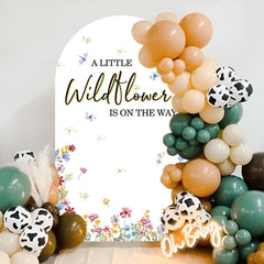 Lofaris Floral Wildflower Baby Shower Party Arch Backdrop