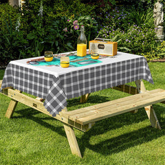 Lofaris Flower Green Car Dog Rectangle Tablecloth For Kitchen