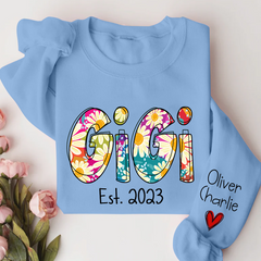Lofaris Gigi Est Year And Grandkids Custom Name CTH01 Sweatshirt