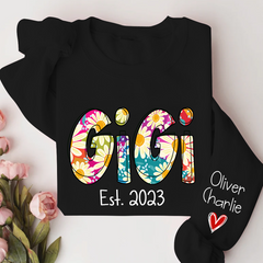 Lofaris Gigi Est Year And Grandkids Custom Name CTH01 Sweatshirt