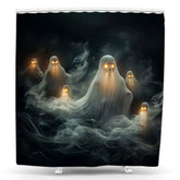 Lofaris Foggy Ghost Halloween Bathroom Decor Shower Curtain