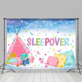 Lofaris Foggy Tent Pillows Girls Sleepover Party Backdrop