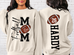 Lofaris Football Number Nick Name Mom Custom Sweatshirt