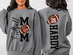 Lofaris Football Number Nick Name Mom Custom Sweatshirt