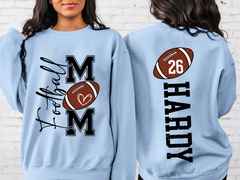 Lofaris Football Number Nick Name Mom Custom Sweatshirt