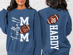 Lofaris Football Number Nick Name Mom Custom Sweatshirt