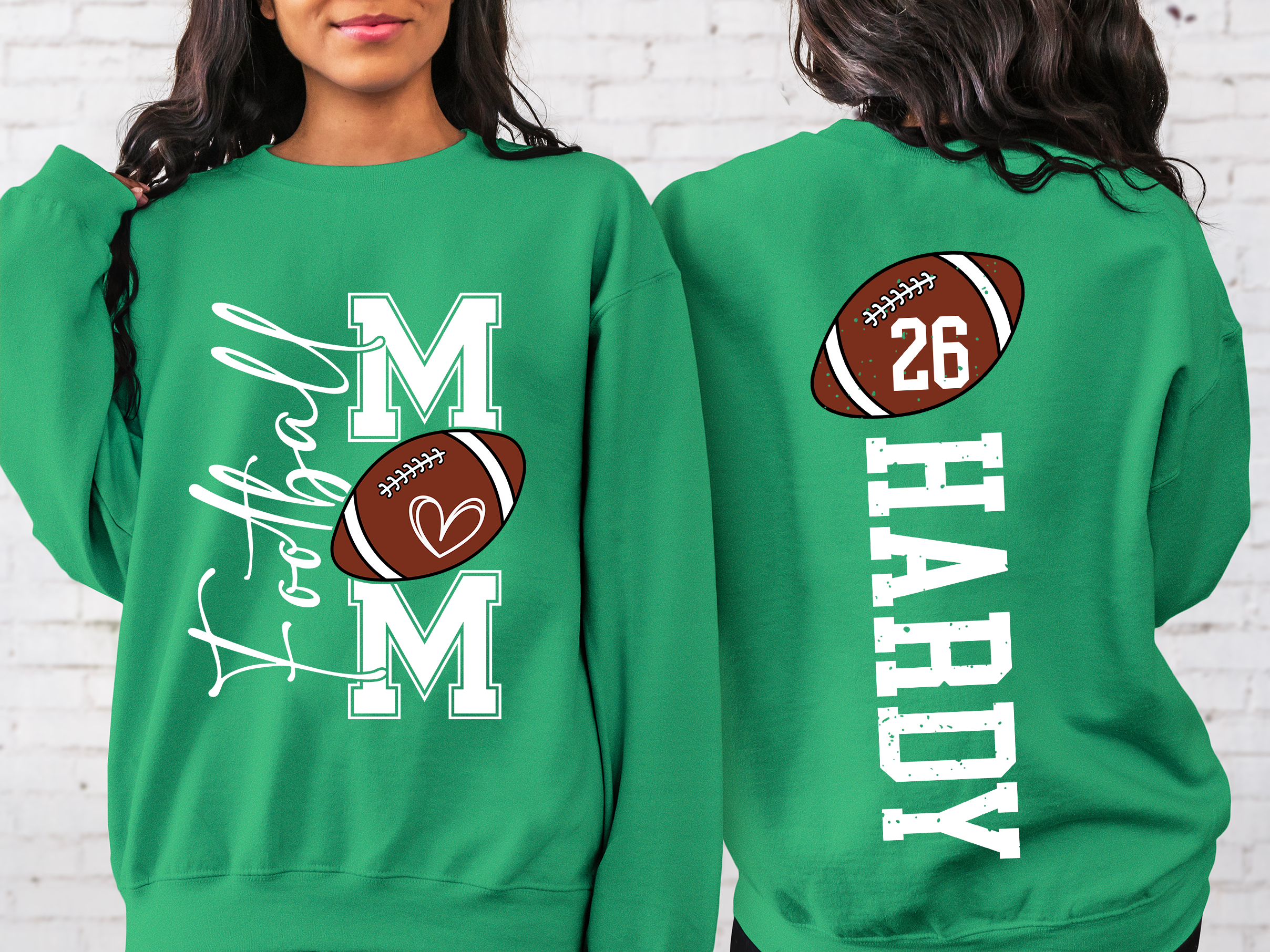 Lofaris Football Number Nick Name Mom Custom Sweatshirt