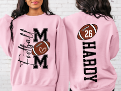 Lofaris Football Number Nick Name Mom Custom Sweatshirt