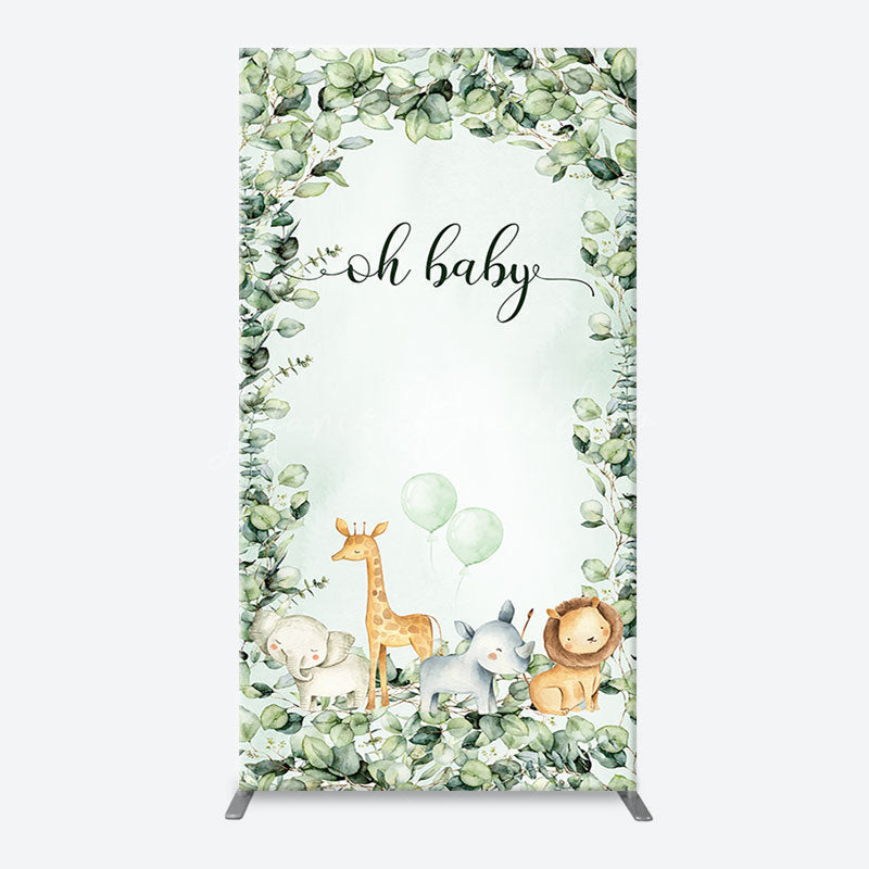 Lofaris Forest Safari Animals Arch Backdrop For Baby Shower