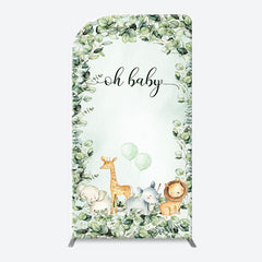 Lofaris Forest Safari Animals Arch Backdrop For Baby Shower