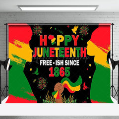 Lofaris Freeish Since June 19th 1865 Juneteenth Backdrop
