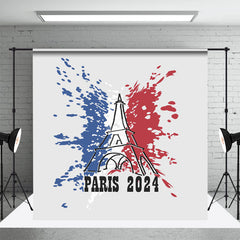 Lofaris French Flag Tower Paris 2024 Sports Olympic Backdrop