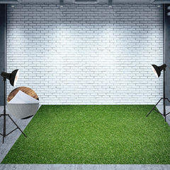 Lofaris Fresh Green Grass Field Floor Backdrop For Photo