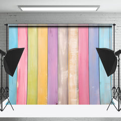 Lofaris Fresh Macaron Color Brick Wall Photoshoot Backdrop