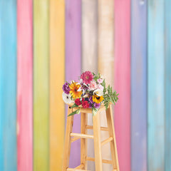 Lofaris Fresh Macaron Color Brick Wall Photoshoot Backdrop