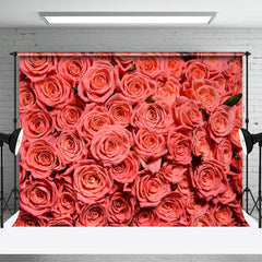 Lofaris Fresh Red Roses Photograph Valentines Day Backdrop