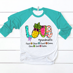 Lofaris Fruits Love Holiday Grandma Custom Baseball Shirt