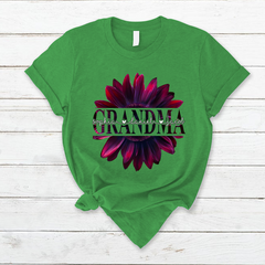 Lofaris Fuchsia Cherry Sunflower Grandma And Kids T - Shirt