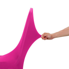 Lofaris Fuchsia Open Back Stretch Spandex Banquet Chair Cover
