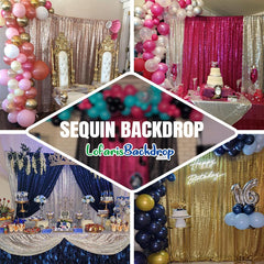 Lofaris Fuchsia Sequin Shimmer Fabric Backdrop for Photography