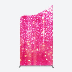 Lofaris Fuchsia Sparkling Boho Arch Women Birthday Backdrop