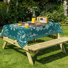 Lofaris Full Flowers Sweet Rectangle Tablecloth