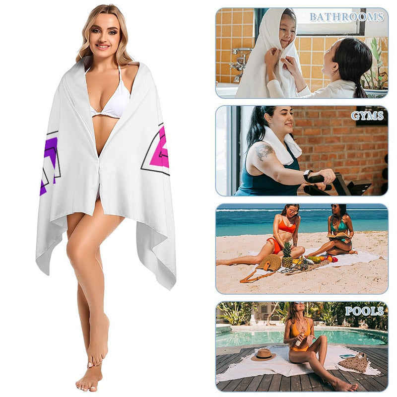 Lofaris Future Mrs Colorful Custom Name Bride Beach Towel