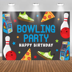 Lofaris Game Machine Sports Bowling Birthday Party Backdrop