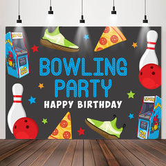 Lofaris Game Machine Sports Bowling Birthday Party Backdrop