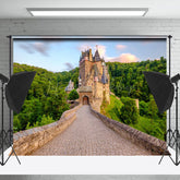 Lofaris German Burg Eltz Forest Spring Backdrop For Photo
