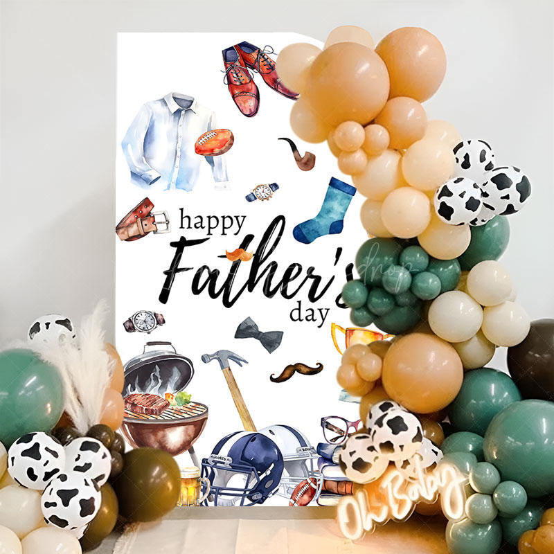 Lofaris Gifts Rugby Fathers Day Single Fillet Arch Backdrop