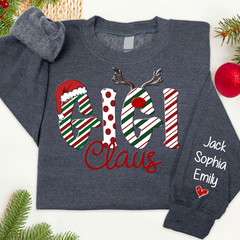 Lofaris Gigi Claus And Grandkids Merry Christmas Sweatshirt