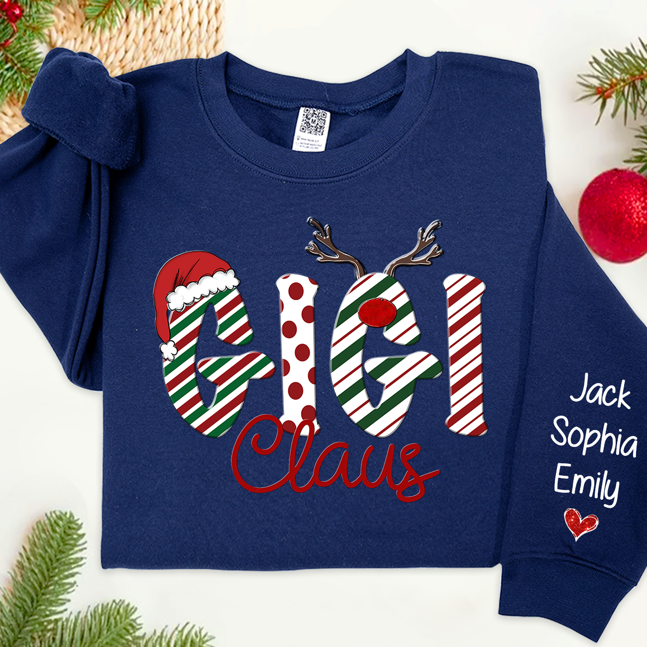 Lofaris Gigi Claus And Grandkids Merry Christmas Sweatshirt